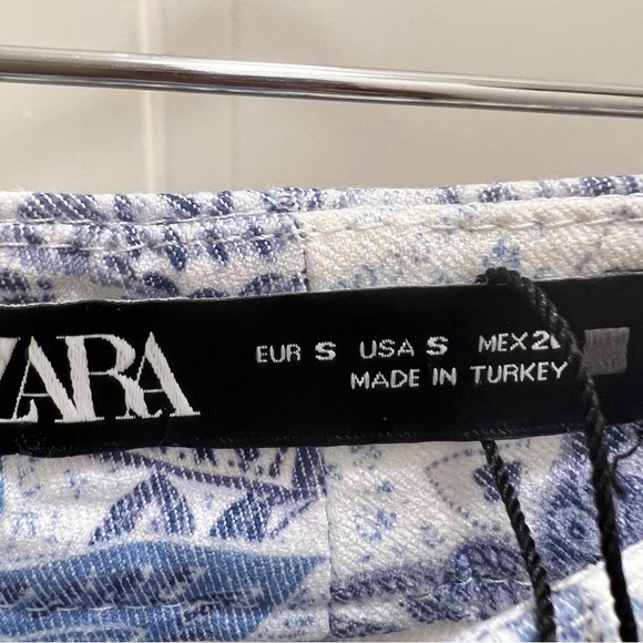 NWOT Zara Paisly Printed Trousers - Picture 12 of 13